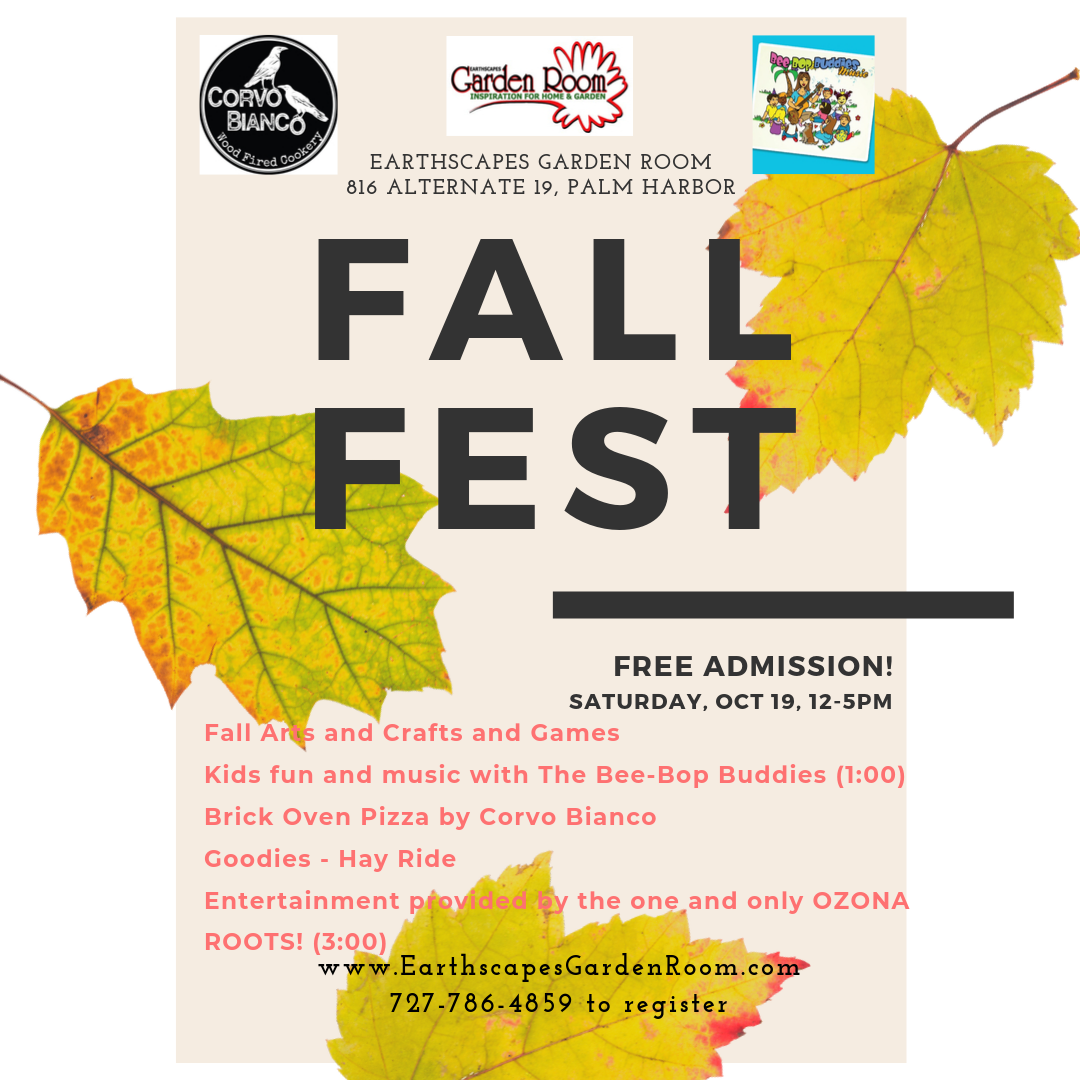 Fall Fest Date Changed To 10 26 Earthscapes Garden Room